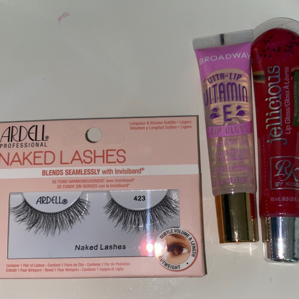 Lashes and Lip gloss